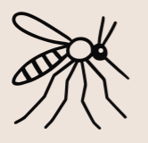 cartoon icon of a mosquito